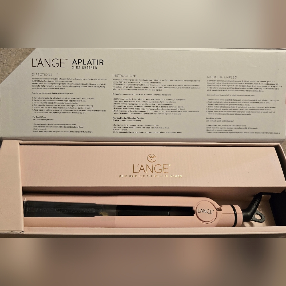 L'Ange Straightener -Blush - never used